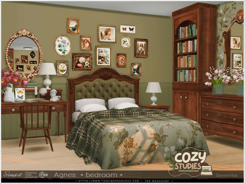 Agnes Bedroom By Severinka_ 1 Agnes Bedroom By Severinka_ Sims 4 CC