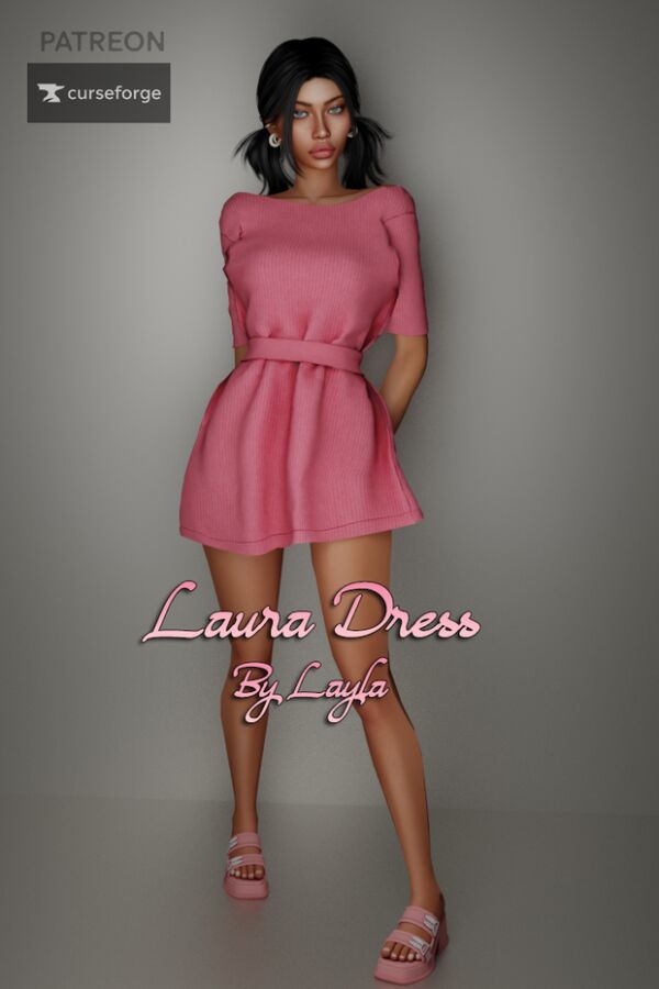 Annie & Laura Dresses by Qlayla 1 Annie & Laura Dresses by Qlayla Sims 4 CC