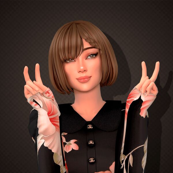 Stylish Kumao Hairstyle for Sims 1 Stylish Kumao Hairstyle for Sims Sims 4 CC