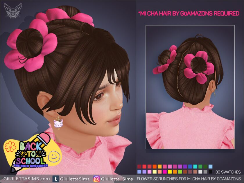 Back To School Hair Ties Collection 1 Back To School Hair Ties Collection Sims 4 CC