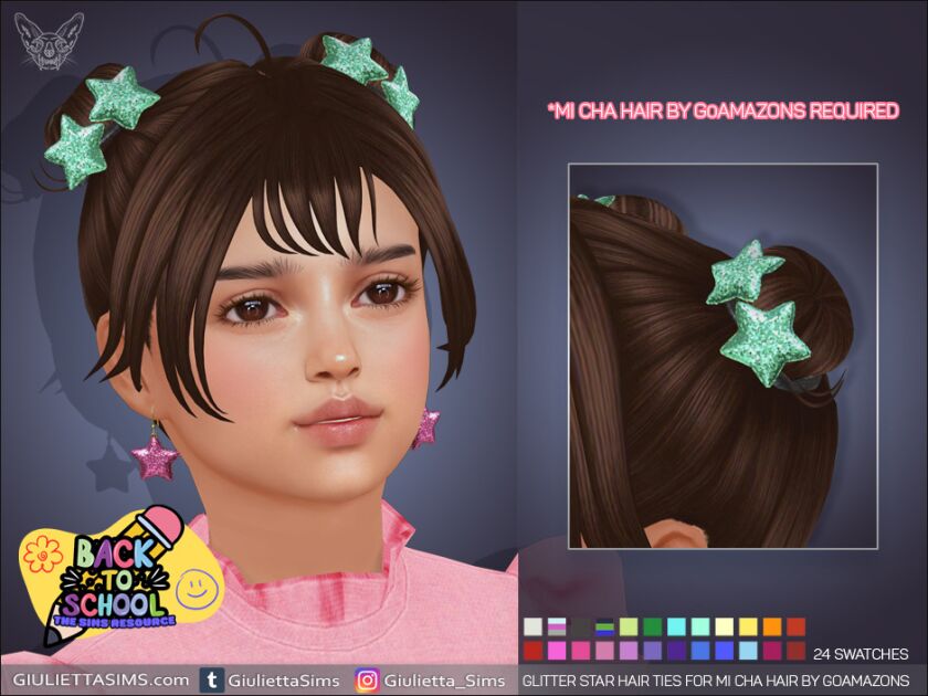 Back To School Hair Ties Collection 3 sims 4 cc back to school hair ties collection for mi cha 2