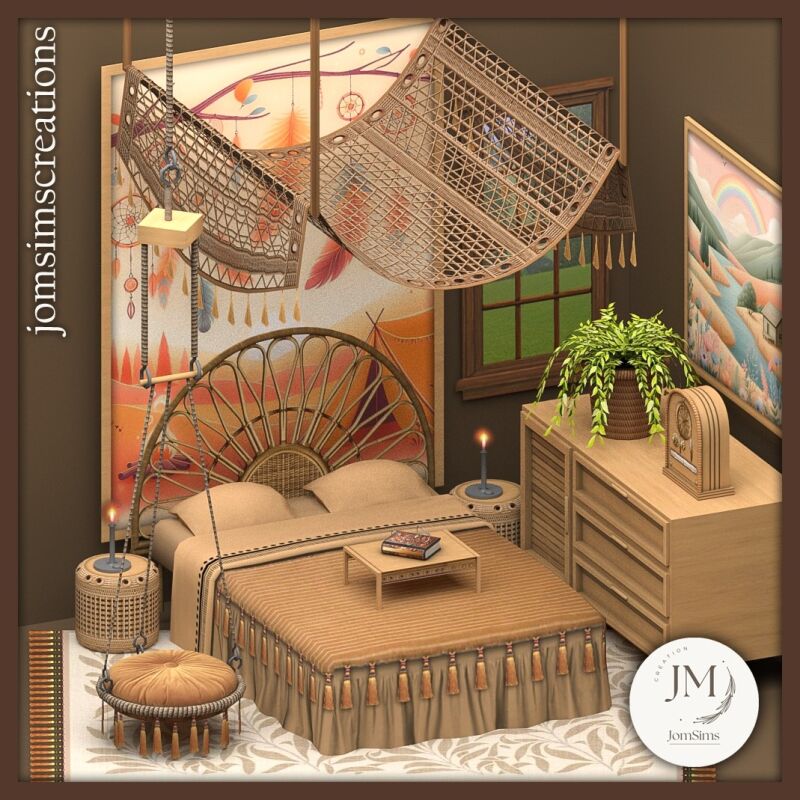 Bahia Bedroom Set by Jomsimscreations 2 sims 4 cc bahia bedroom set by jomsimscreations 3