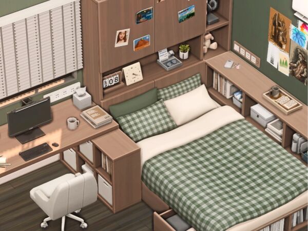 Stylish Bedroom Set by Gua 1 Stylish Bedroom Set by Gua Sims 4 CC