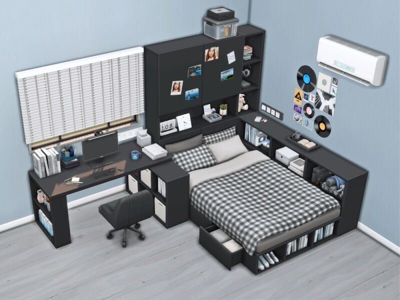 Stylish Bedroom Set by Gua 4 sims 4 cc bedroom set my room by gua 4