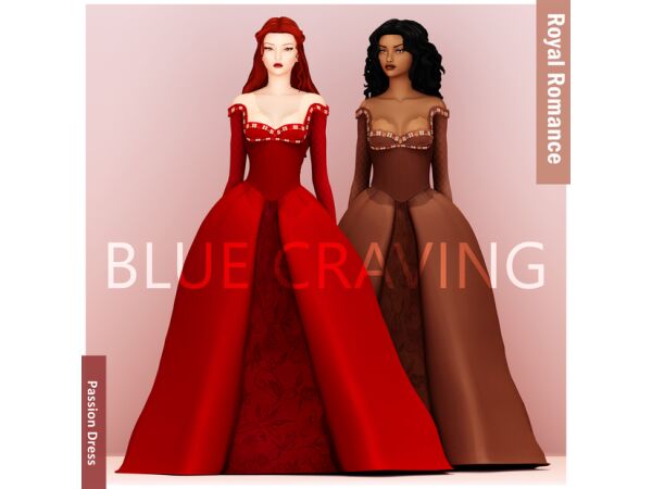 Blue Craving - Royal Passion Necklace 8 sims 4 cc blue craving royal passion necklace 2