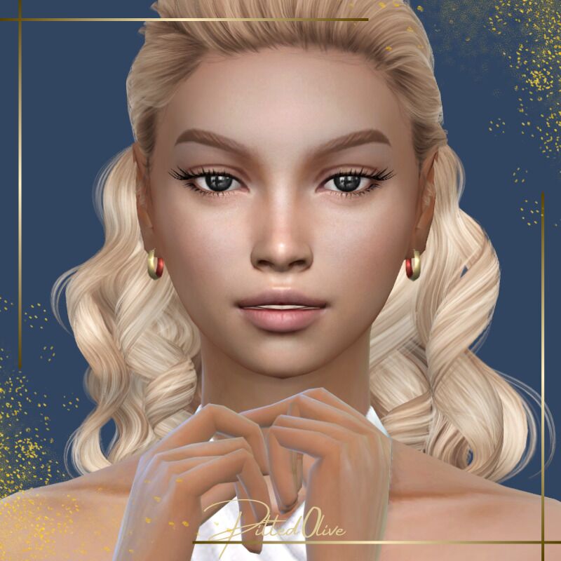 Charlie Hoop Earrings 1 Charlie Hoop Earrings Sims 4 CC