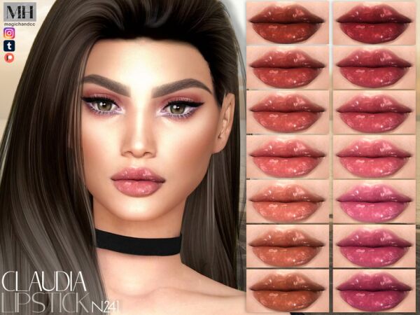 Claudia Lipstick N241 by MagicHand 1 Claudia Lipstick N241 by MagicHand Sims 4 CC