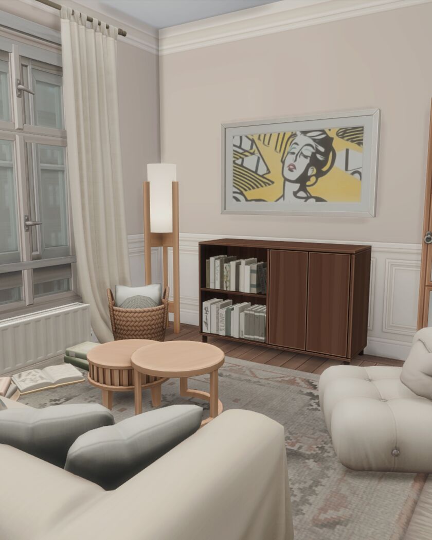 Cozy Boho Apartment by Bojana Sims 3 sims 4 cc cozy boho apartment bojana sims 2