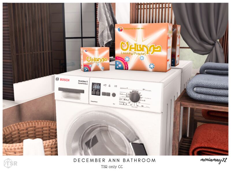 Modern Brown Bathroom Design 2 sims 4 cc december ann bathroom 4