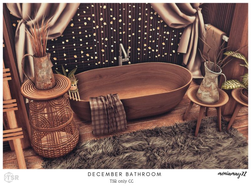 Stunning Modern Bathroom Design 6 sims 4 cc december bathroom 2