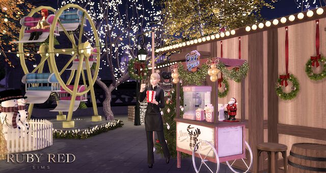 December Christmas Market Collaboration 2 sims 4 cc december christmas market collab with reigningsims by rubyredsims 10