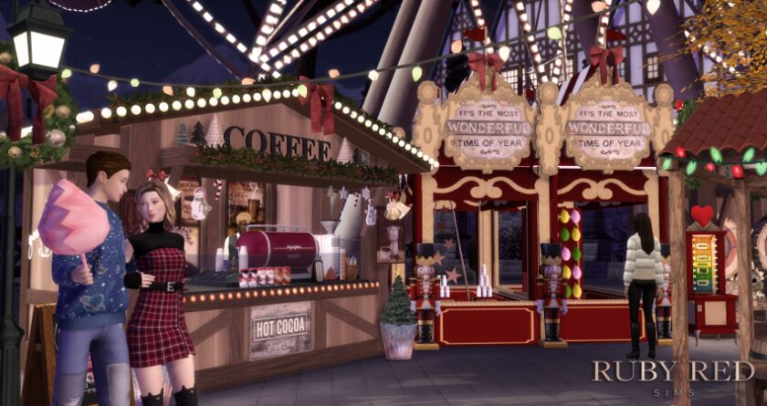 December Christmas Market Collaboration 10 sims 4 cc december christmas market collab with reigningsims by rubyredsims 2