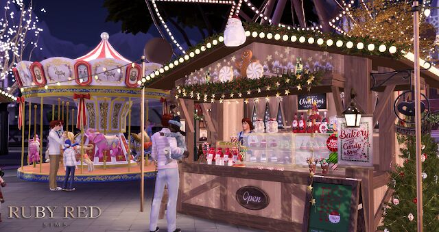 December Christmas Market Collaboration 4 sims 4 cc december christmas market collab with reigningsims by rubyredsims 7