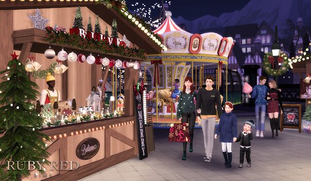 December Christmas Market Collaboration 5 sims 4 cc december christmas market collab with reigningsims by rubyredsims 8