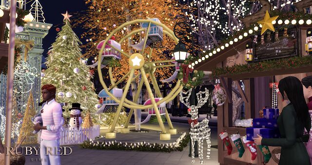 December Christmas Market Collaboration 3 sims 4 cc december christmas market collab with reigningsims by rubyredsims 9