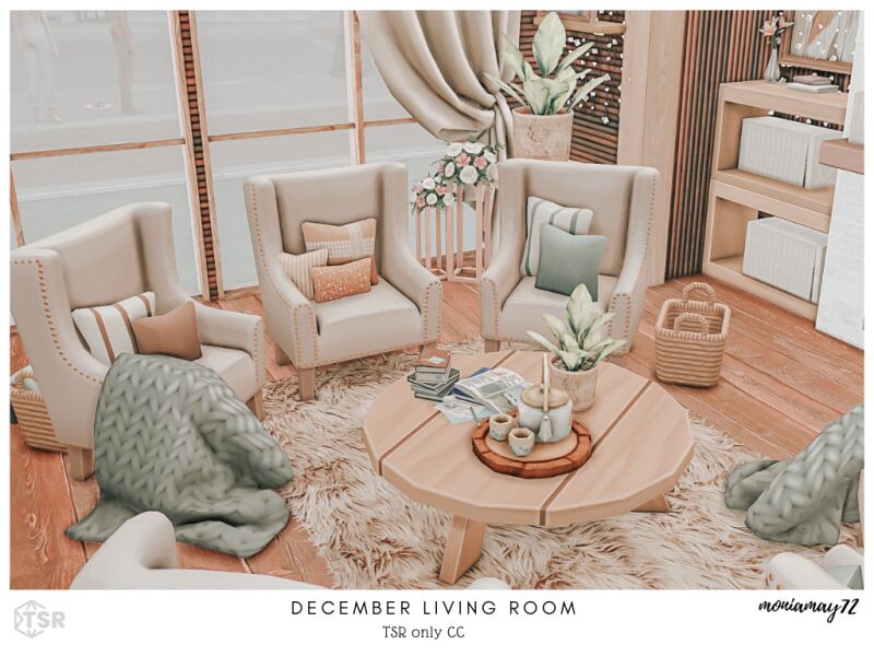 Stylish December Living Room 5 sims 4 cc december living room 4