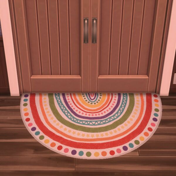 Donut Co. Rainboho-Tastic Rugs 1 Donut Co. Rainboho-Tastic Rugs Sims 4 CC