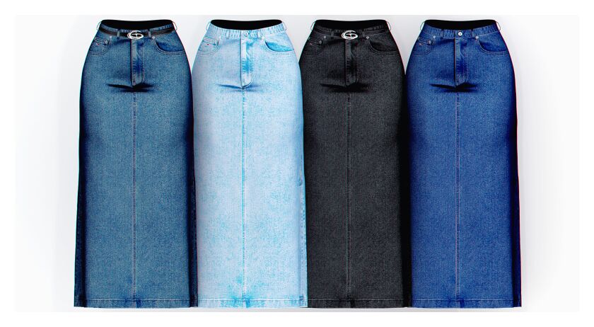 Cozy Igloo Sweater & Long Denim Skirt 6 sims 4 cc download here 3