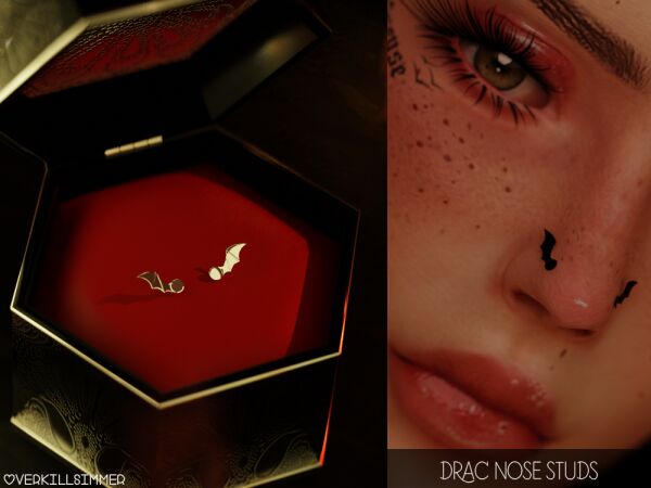 Drac Nose Studs 1 Drac Nose Studs Sims 4 CC
