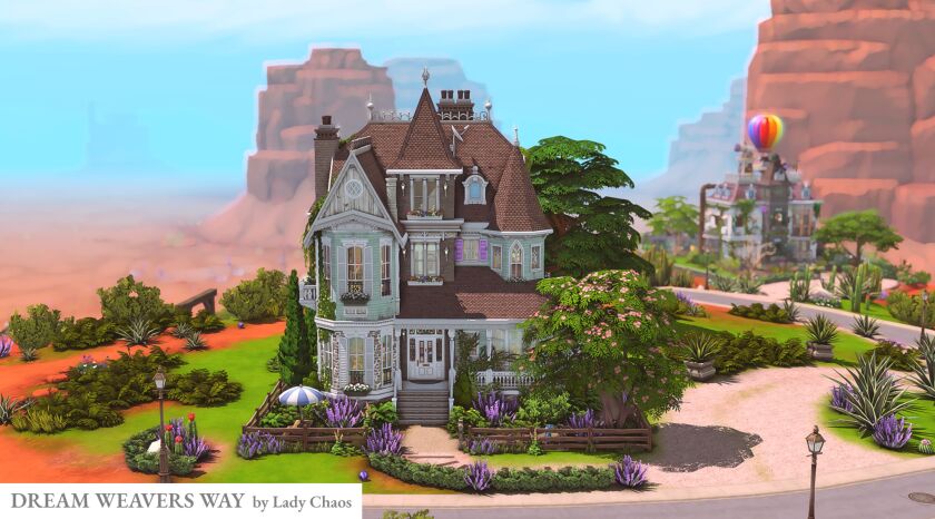 Discover Dream Weavers Way: A CC-Free Build in Strangerville 9 sims 4 cc dream weavers way cc free 2