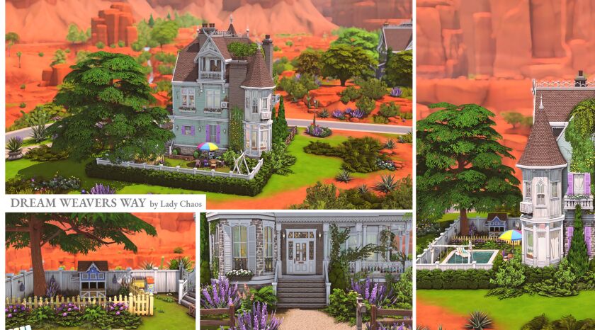 Discover Dream Weavers Way: A CC-Free Build in Strangerville 8 sims 4 cc dream weavers way cc free 3