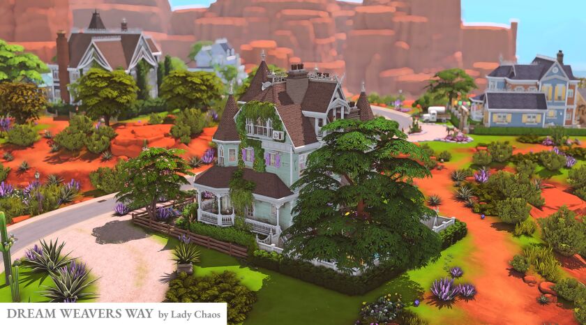 Discover Dream Weavers Way: A CC-Free Build in Strangerville 6 sims 4 cc dream weavers way cc free 5