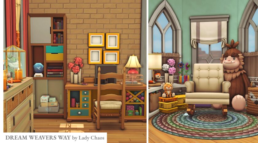 Discover Dream Weavers Way: A CC-Free Build in Strangerville 4 sims 4 cc dream weavers way cc free 7