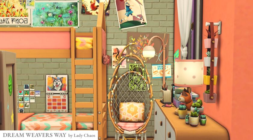 Discover Dream Weavers Way: A CC-Free Build in Strangerville 3 sims 4 cc dream weavers way cc free 8