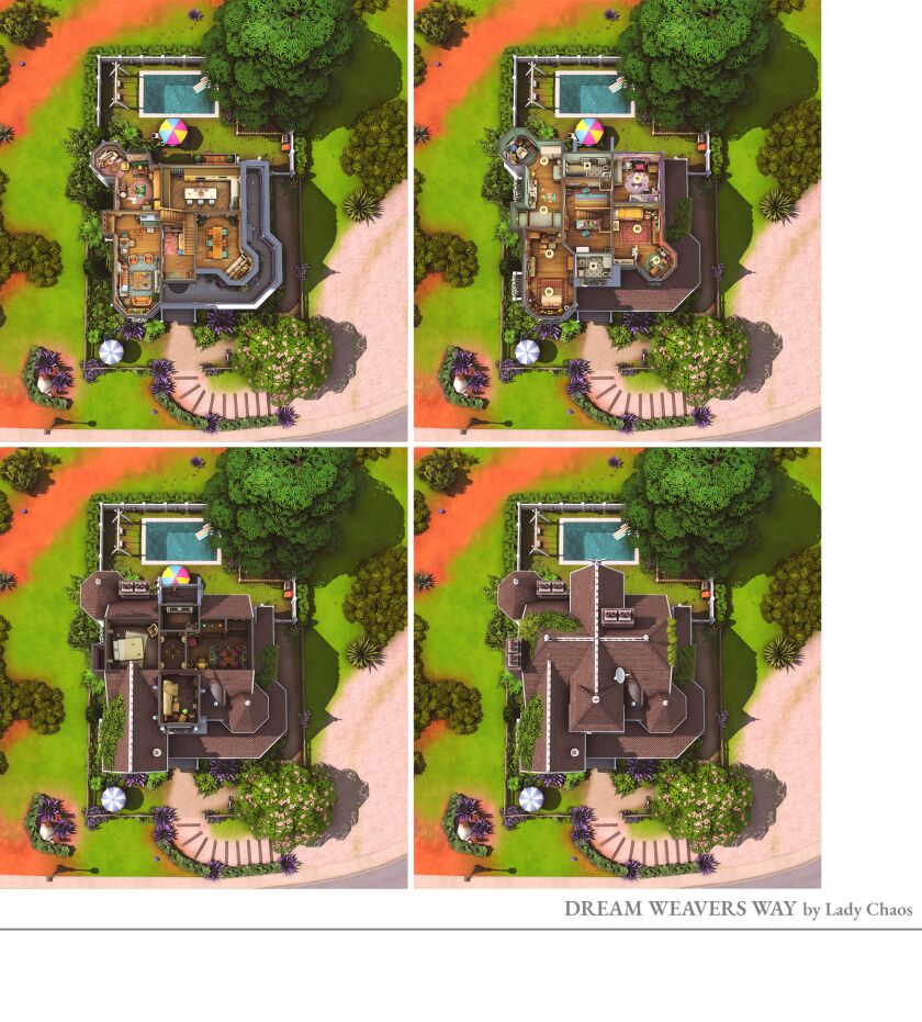 Discover Dream Weavers Way: A CC-Free Build in Strangerville 2 sims 4 cc dream weavers way cc free 9