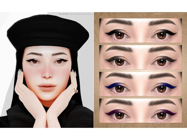 Stylish Eyeliner 32 HQ by CarollDesign 1 Stylish Eyeliner 32 HQ by CarollDesign Sims 4 CC