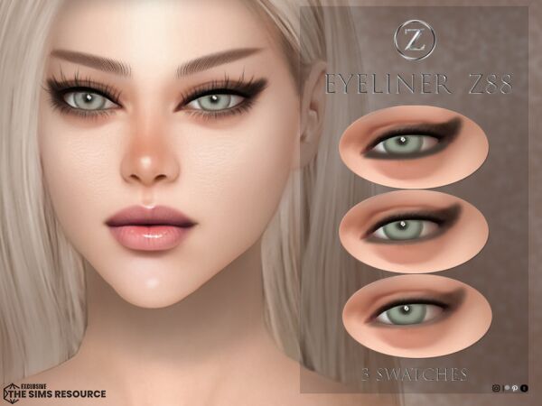Eyeliner Z88 by Zenx 1 Eyeliner Z88 by Zenx Sims 4 CC