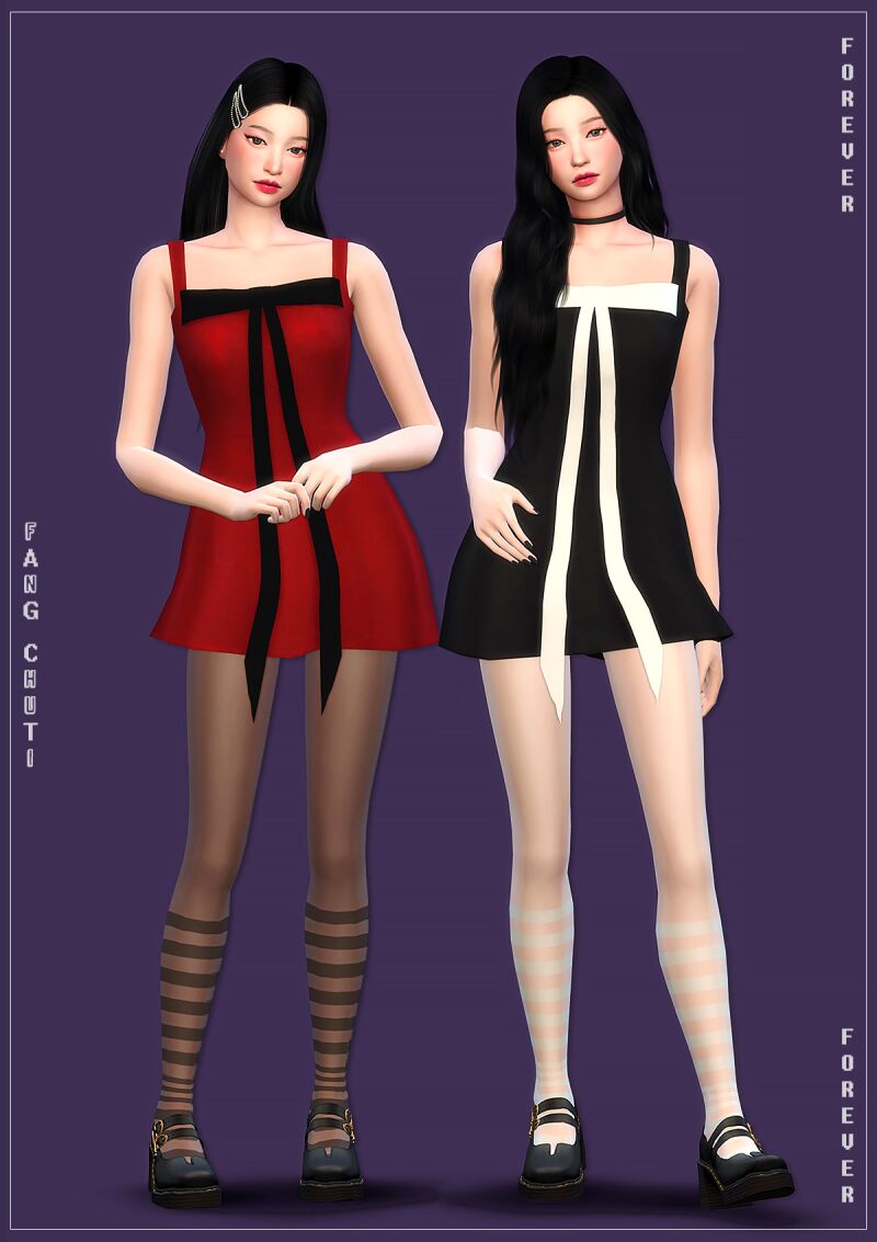 Fangchuti 'PRT - Forever' Outfits 3 sims 4 cc fangchuti prt forever outfits 2