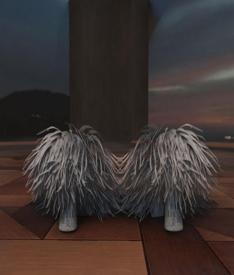 Chic Feather Heels for Your Sims 17 sims 4 cc feather heels 3