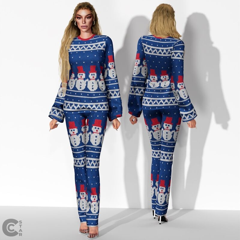 Festive Christmas Set for The Sims 4 3 sims 4 cc festive christmas set for the sims 4 2