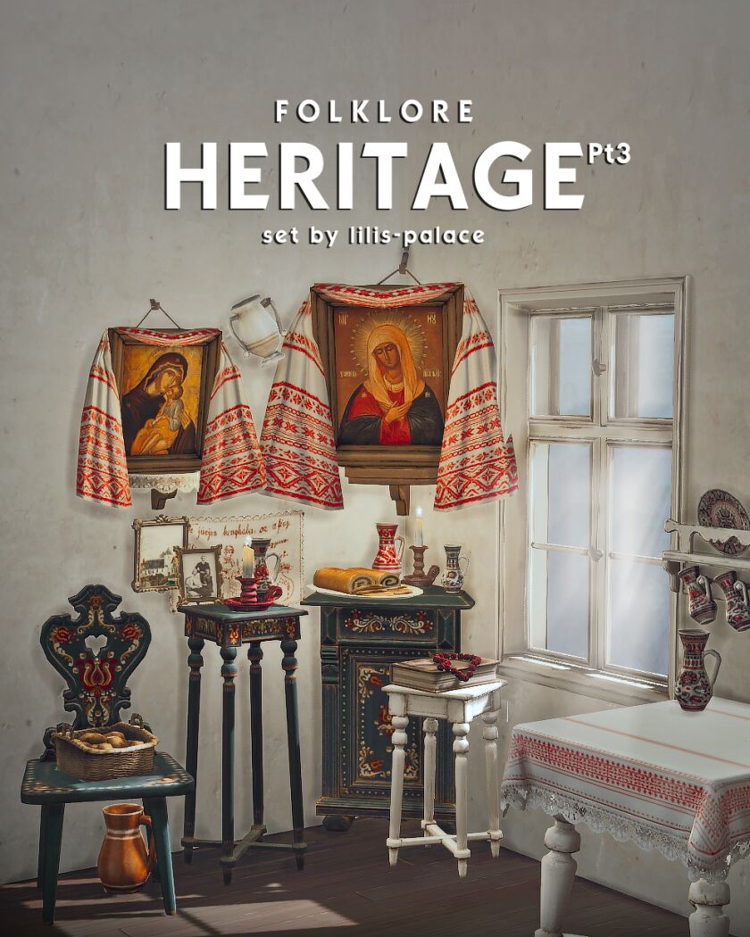 Heritage Set Pt3: Explore the Folklore Collection! 1 Heritage Set Pt3: Explore the Folklore Collection! Sims 4 CC