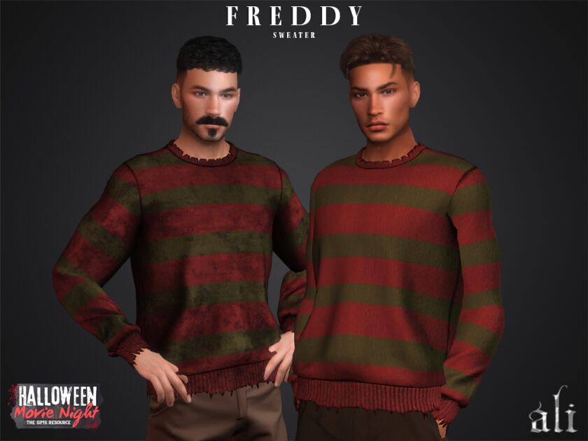 Freddy Sweater - Stylish Male Outerwear 2 sims 4 cc freddy sweater 2