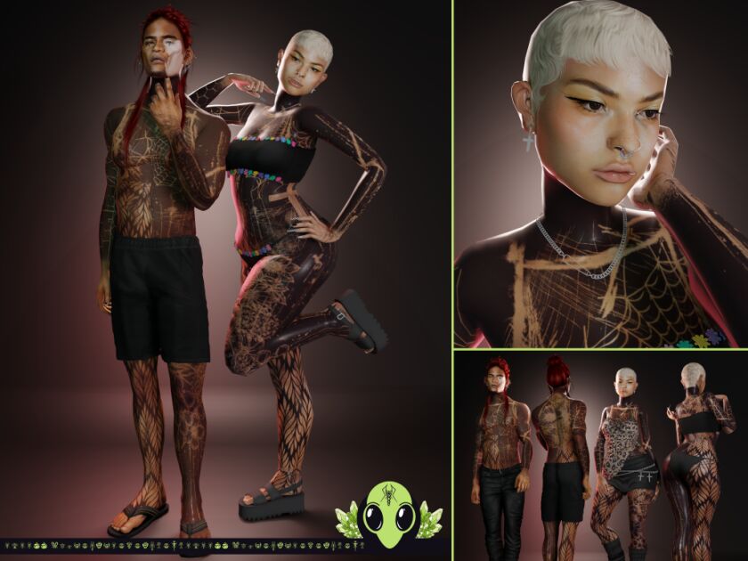 Gasoline V3 Tattoo Now Available! 5 sims 4 cc gasoline v3 now available to dl at the sims 2