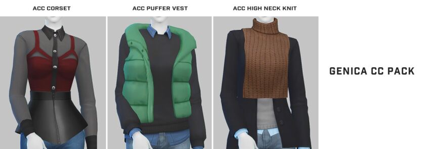 Genica CC Pack by Ikosims 4 sims 4 cc genica cc pack by ikosims 2