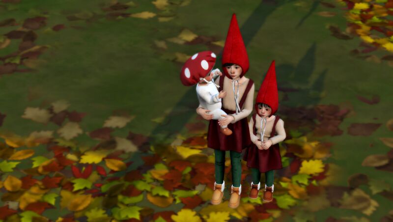 Gnome Hat for Infants and Toddlers 2 sims 4 cc gnome hat infant toddler and child annabibi 2