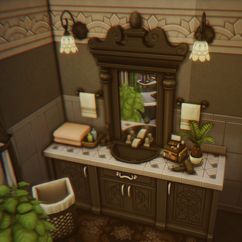 Goth Manor / Ophelia Villa 5 sims 4 cc goth manor ophelia villa by lollisimsi 8