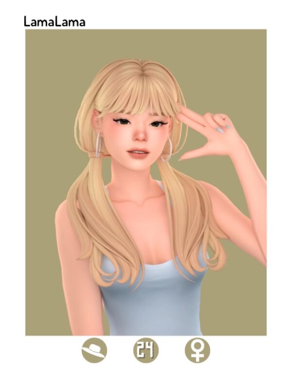 Hair Madlyn 1 Hair Madlyn Sims 4 CC