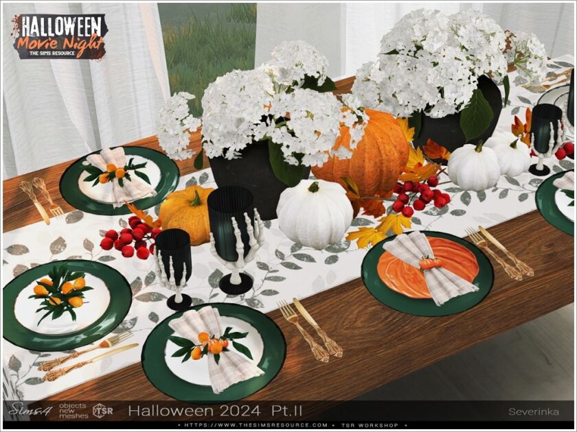 Spooktacular Halloween Kitchen Decor 2024 5 sims 4 cc halloween 2024 3