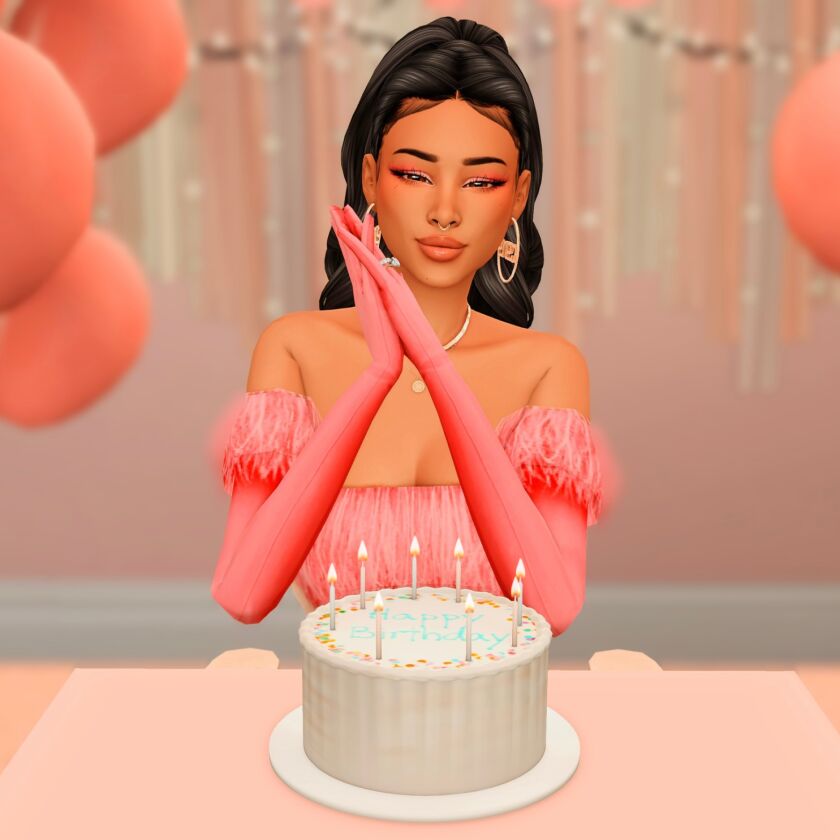 Celebrate Your Birthday with This Free Posepack! 8 sims 4 cc happy birthday to me posepack 6