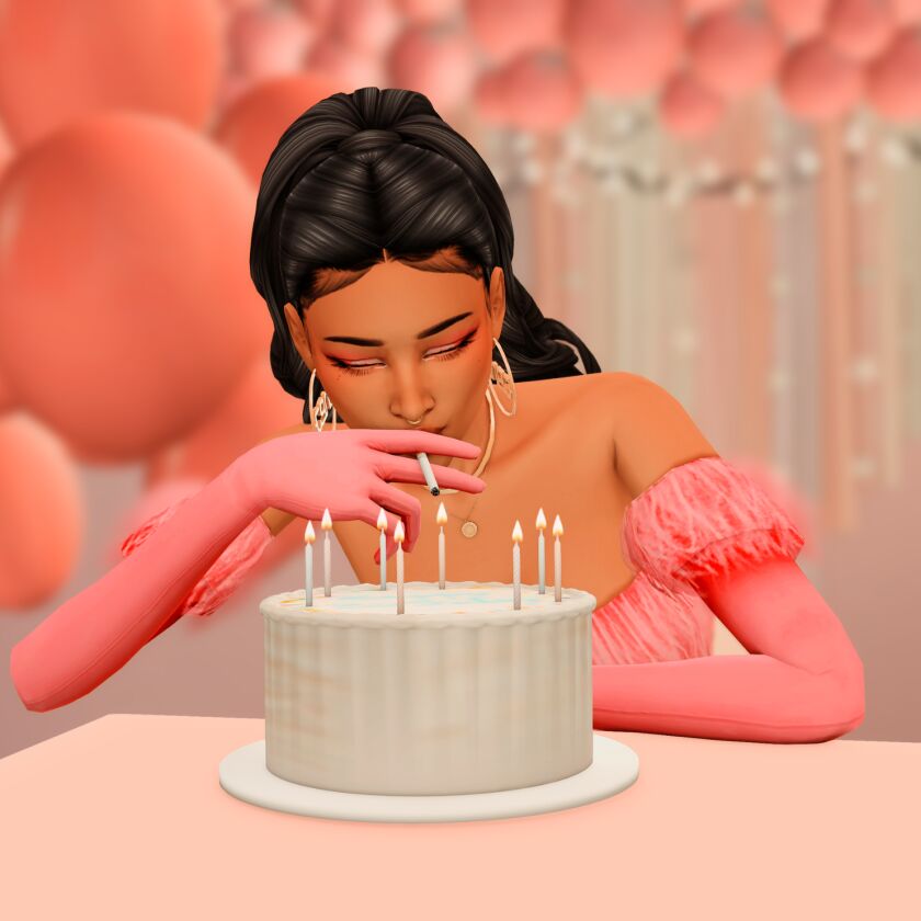 Celebrate Your Birthday with This Free Posepack! 5 sims 4 cc happy birthday to me posepack 9