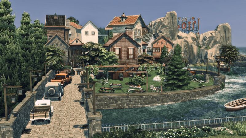 Discover Haworth Town: A Coastal Haven 10 sims 4 cc haworth town 2