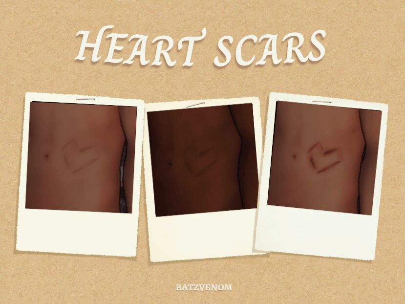 Heart Scars 1 Heart Scars Sims 4 CC