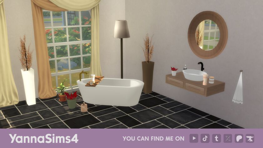 Fall-Themed Furniture CC: Celebrate the Season! 3 sims 4 cc hi this autumn bathroom set is now available as 2