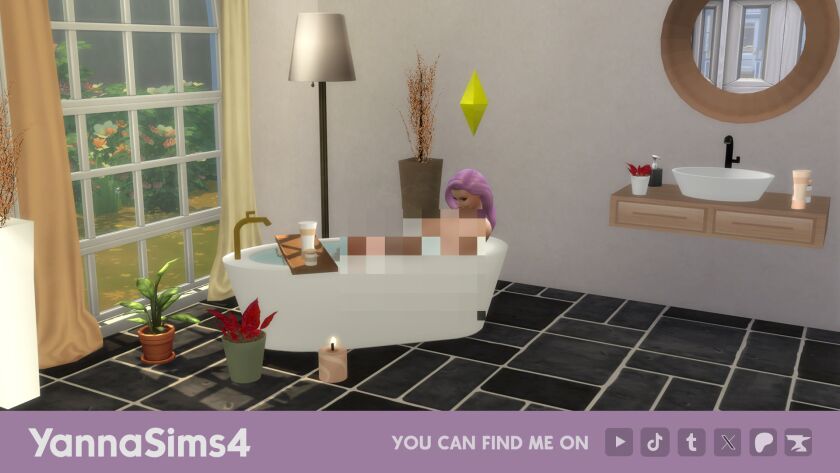Fall-Themed Furniture CC: Celebrate the Season! 2 sims 4 cc hi this autumn bathroom set is now available as 3