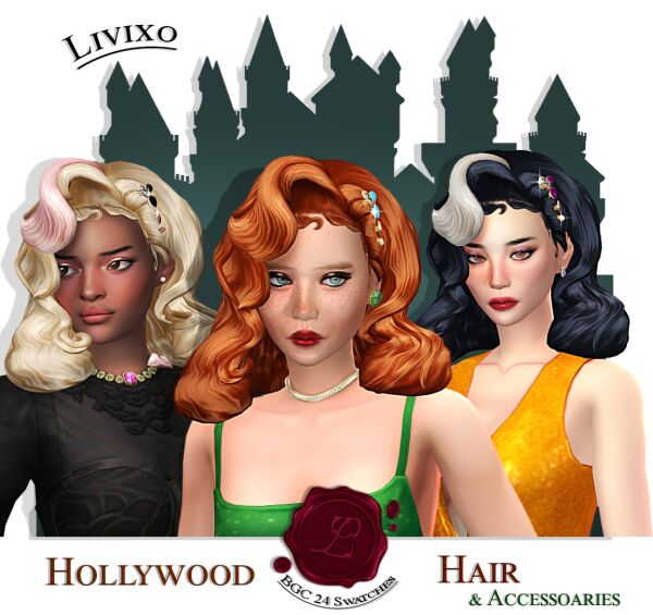 Hollywood Hair by Livixo – Coming Soon! Sims 4 CC