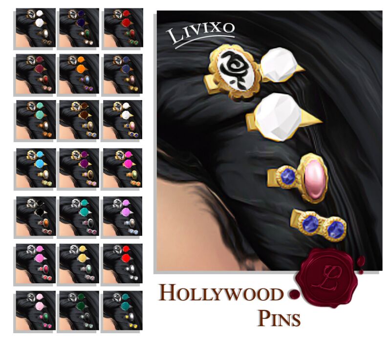 sims 4 cc hollywood hair by livixo 3